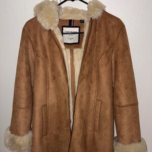 Tommy Hilfiger Women's Tan Teddy Jacket